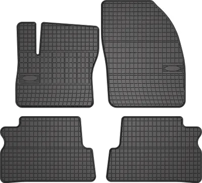 Image de Tapis de sol en caoutchouc pour Ford C-Max I 2003-2010 (monospace) – 4 pièces, noirs, sur mesure