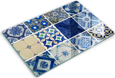 Produktbild von Abdeckung Glas - Küchenabdeckung - 80x52 cm - Abdeckplatte -Dekorative Fliesenfliesen