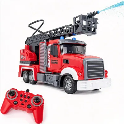 Produktbild von RC-Auto RC Feuerwehrauto Fernsteuerung, 1:12 Feuerwehrwagen mit Wasserspritze