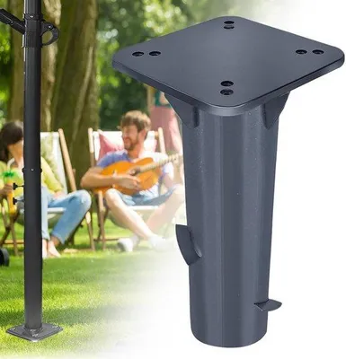 Produktbild von Famanu Parasolfuß für Schirmständer - Universelles Metall-Bodenanker