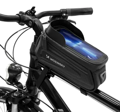 Immagine prodotto di Wozinsky Borsa a tracolla per bicicletta con custodia per telefono 1,7 L nero (Wbb28Bk)