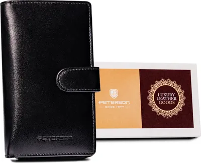 Produktbild von Peterson Portemonnaie aus Leder für Frauen Guissé schwarz One size