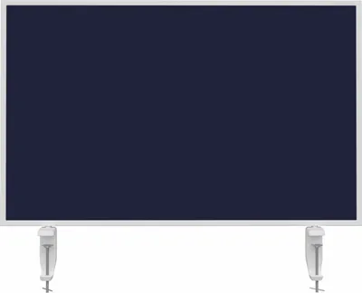 Produktbild von Magnetoplan Tischtrennwand VarioPin - 80x50cm - doppelseitig Whiteboard/Filz - Blau