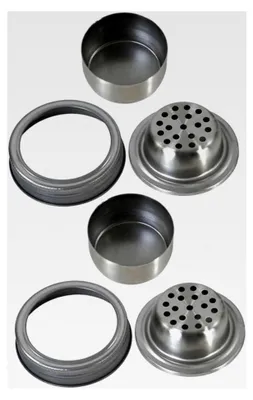 Produktbild von Edelstahl Schütteldeckel für Einmachgläser – Universell einsetzbar für Gewürze und Cocktailshaker