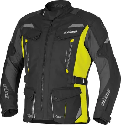 Produktbild von Büse Lago 3 Motorrad Textiljacke, schwarz/neon/gelb, 4XL