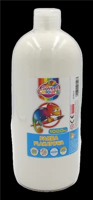 Image de Peinture pour affiches blanche 1000ml