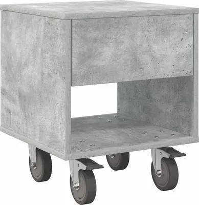 Obrázok produktu pre Nočný stolík Betónová šedá 40,5 x 40 x 48 cm Kompozitné drevo