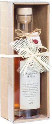 Produktbild von Gourmet Berner Präsentkarton Schwäbischer Single Grain Whisky 12 Jahre incl. Klarsichtdeckel PPK09-13