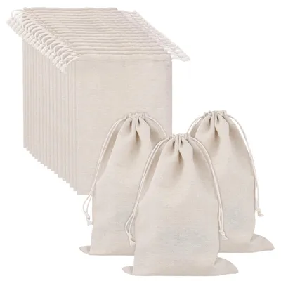 Immagine prodotto di Omgoods - 20 sacchetti di rete in cotone per frutta e verdura, dimensioni 20x30 cm