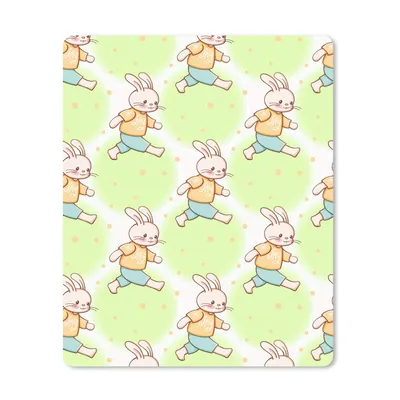 Produktbild von MuchoWow® Mauspad Mousepad Kaninchen - Muster - Kinder - Cartoon 30x40 cm - Mousepads - Maus Mat - Pad - Mausunterlage - Mausmatten