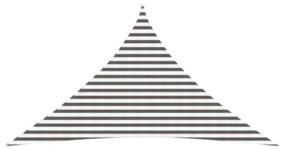 Obrázek produktu pro Sluneční plachta Světle šedá a bílá 3,5 x 3,5 x 4,9 m HDPE