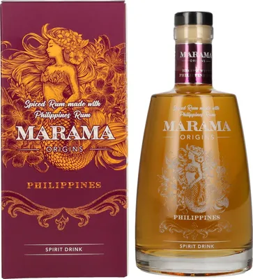 Produktbild von Marama ORIGINS Philippines Spiced Rum 40% Vol. 0,7l in Geschenkbox