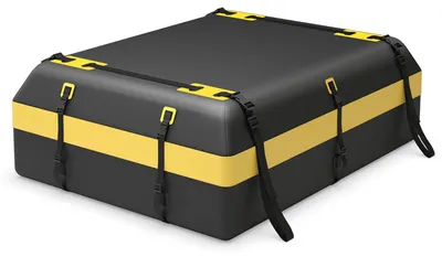 Immagine prodotto di FANTASK 600L: Box da tetto per auto, grande tasca da tetto con 6 ganci per le portiere, serratura a combinazione, resistente alle intemperie