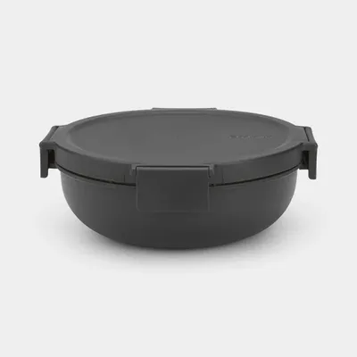 Produktbild von Brabantia Make & Take, Brotdose, Erwachsener, Grau, Kunststoff, Einfarbig, Rund