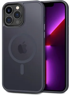 Obrázok produktu pre Puzdro pre iPhone 13 Pro Max s ochranou fotoaparátov, kompatibilné s MagSafe, nárazuvzdorné, odolné voči poškriabaniu, magnetické, priehľadné, tmavomodrej farby