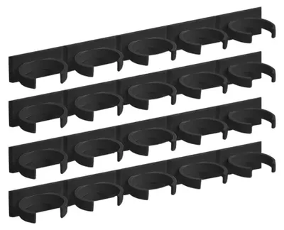 Produktbild von Gewürzregal für die Küche, Wandorganizer, für Regale, Schränke und Schubladen, für 20 Gläser, schwarz