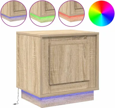 Image de Cabinet de chevet Chêne Sonoma 44 x 34,5 x 45 cm