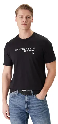 Produktbild von Calvin Klein SS 30S EU WHOLESALE Herren T-Shirt Schwarz : Größe - M Größe: M