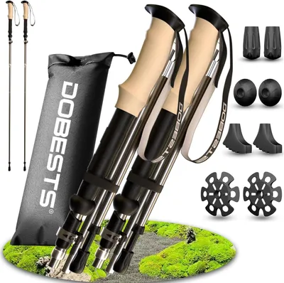 Productafbeelding van Wandelstokken 110-130 cm, aluminium, verstelbaar, voor trekking