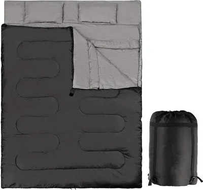 Produktbild von Doppel-Schlafsack, 2 in 1 Outdoor Schlafsack, Doppel Deckenschlafsack, Sommerschlafsack 2er Schlafsack, Doppel Schlafsaecke für Caping Outdoor Wandern Reisen