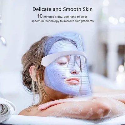 Productafbeelding van LED-gezichtsmaskers voor gezicht en hals, een anti-aging behandeling tegen rimpels in het gezicht