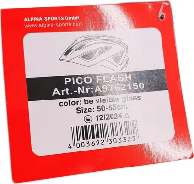 Zdjęcie produktu dla ALPINA Pico Flash caschi unisex młodzieżowy widoczny połysk 50-55 cm kask rowerowy (47,98)