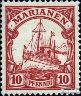 Produktbild von Briefmarken Marianen (Dt. Kolonie) 1901 Mi 9 mit Falz Schiff Kaiseryacht Hohenzollern