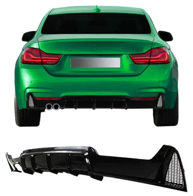 Für BMW 4er F32 F33 F36 ab 2013-2021 Heckdiffusor Diffusor Stoßstange Hinten in der Farbe von Jom Car-Parts GmbH
