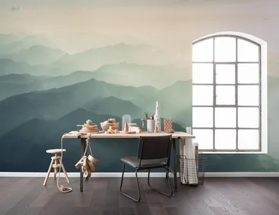Produktbild von Vlies Fototapete - Hazy Hills - Größe 400 x 250 cm