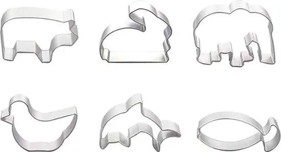 Produktbild von Edelstahl-Miniformen-Set, Selbstbacken, Dekorationstier