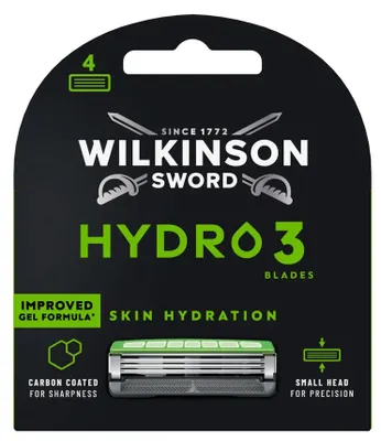 Productafbeelding van Wilkinson Skin Hydration Hydro 3 Scheermesjes (4 stuks)