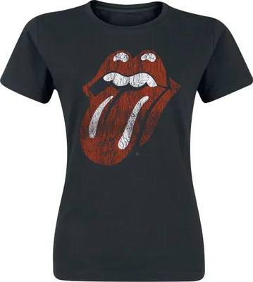 Produktbild von The Rolling Stones T-Shirt Damen Classic Tongue schwarz XXL