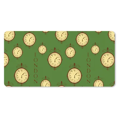 Produktbild von MuchoWow® Mauspad Mousepad London - Vintage - Uhr - Muster 60x30 cm - Mousepads - Maus Mat - Pad - Mausunterlage - Nachhaltig