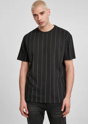 Produktbild von Urban Classics - Oversized Pinstripe Shirt schwarz - M