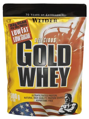 Obrázek produktu pro Weider Gold Whey 500 g mléčná čokoláda / Syrovátkové proteiny / Ultrafiltrovaný syrovátkový protein vynikající chuti
