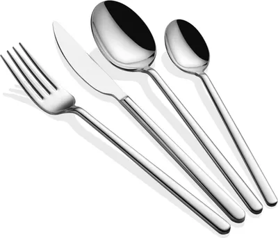 Produktbild von Hermia Concept, Allegra - Silver, Besteckset (24-teilig), Silber, 100 % EDELSTAHL, 23,4 cm