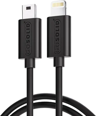 Produktbild von GO SOLID! Ladekabel für Smartphones Micro USB -> Lightning - Schwarz
