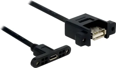 Obrázok produktu pre DeLOCK USB 2.0 Micro-B/A, 0,25 m USB kábel Micro-USB B USB A Schwarz