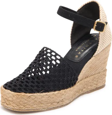 Productafbeelding van O9788 Zeppa Espadrillas Damen, Palomitas, Damessandaal, Zwart