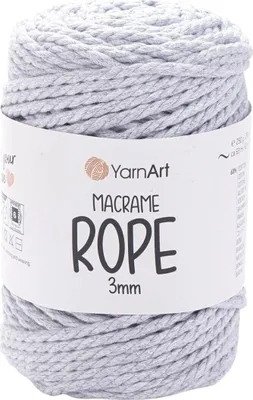 Obrázok produktu pre Yarn Art Macrame Rope 3 mm 63 m 756 Light Grey Špagát