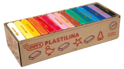 Zdjęcie produktu dla Jovi Plastilina Glina do modelowania dla dzieci 15 Colours 15 x 350 g