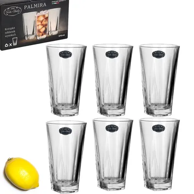 Zdjęcie produktu dla ZESTAW 6 wysokich szklanek 370 ml Festa Italia Palmira zestaw 370 ml