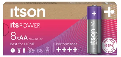 Obrázok produktu pre itson itsPOWER battery Alkaline LR6IPO/8CB
