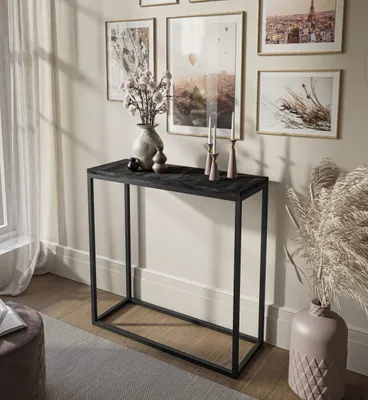 Produktbild von Konzolový stolík MODERN BETON 80 cm čierny / tmavý betón