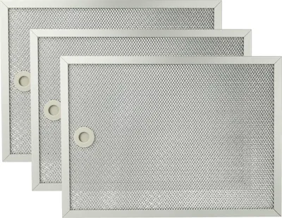 Produktbild von vhbw 3x Filter Metallfettfilter kompatibel mit Zanussi CA956DEX, CA656DEX Dunstabzugshaube - 31,7 x 23,25 x 0,9 cm, Metall