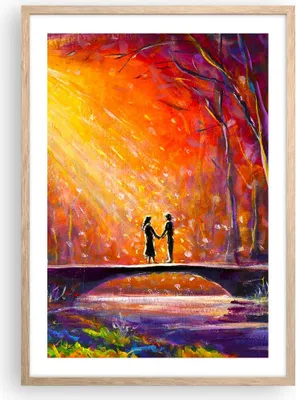 Produktbild von Gerahmtes Poster - Rahmen in heller Eiche - Wald Baum Natur - 50x70 cm - Wand Bild - Wanddeko - Wandbilder - Kunstposter - Wandposter - Bilderrahmen - Bilder - Kunstdruck - Wandbild - P2NPA50x70-3965
