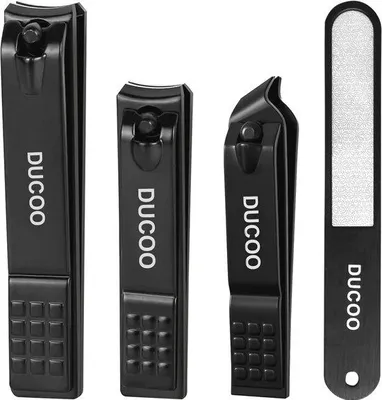 Produktbild von Famanu Nagelknipper Set - 4-teiliges Set aus Edelstahl für eingewachsene Nägel