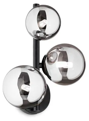 Obrázek produktu pro Ideal Lux 271439 PERLAGE nástenné svietidlo 3xG9 ?ierna, dymová