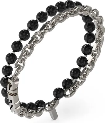 Produktbild von Armbanden Guess Schwarz,Silber   Kollektion Edgy style - mann