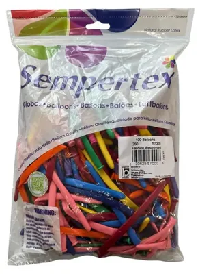 Produktbild von Megaform Ballons 260Q Modellieren - 100 Stück bunte Latex Spielzeug